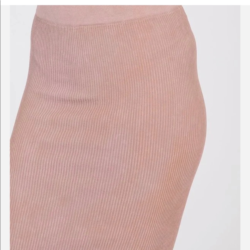 Maya’s Place NYC, ribbed midi skirt, one size fits most
